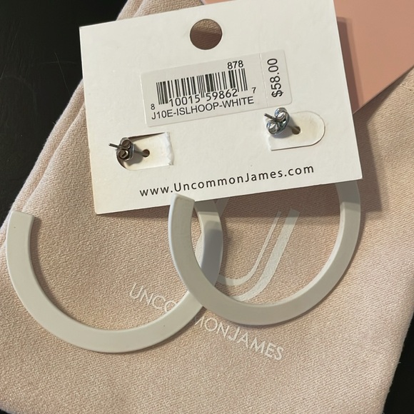Uncommon James White Earrings - Picture 2 of 2